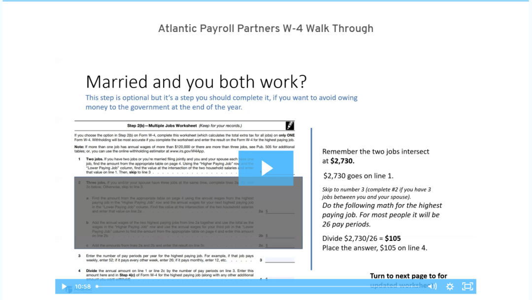 What you should know about the new Form W4 Atlantic Payroll Partners