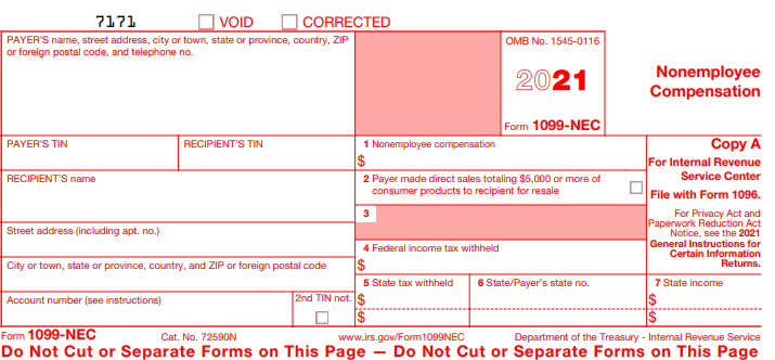 What’s the IRS Form 1099 NEC?