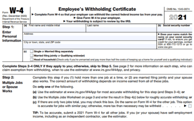 What you should know about the new Form W-4